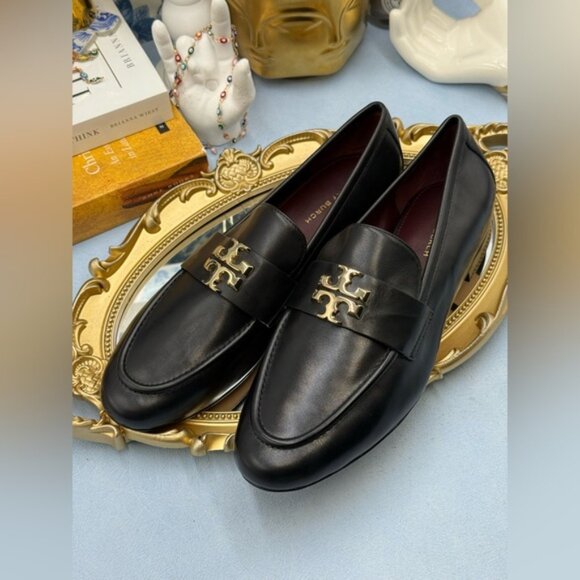 🆕 TORY BURCH 🧿 NWOB Eleanor Loafer, Perfect Black - Sz 7.5 - Picture 8 of 15